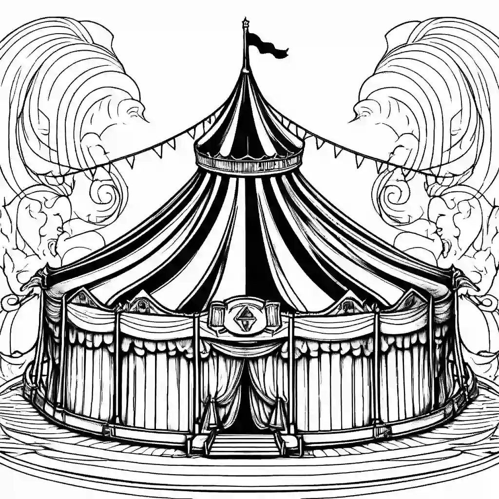 Big Top coloring pages